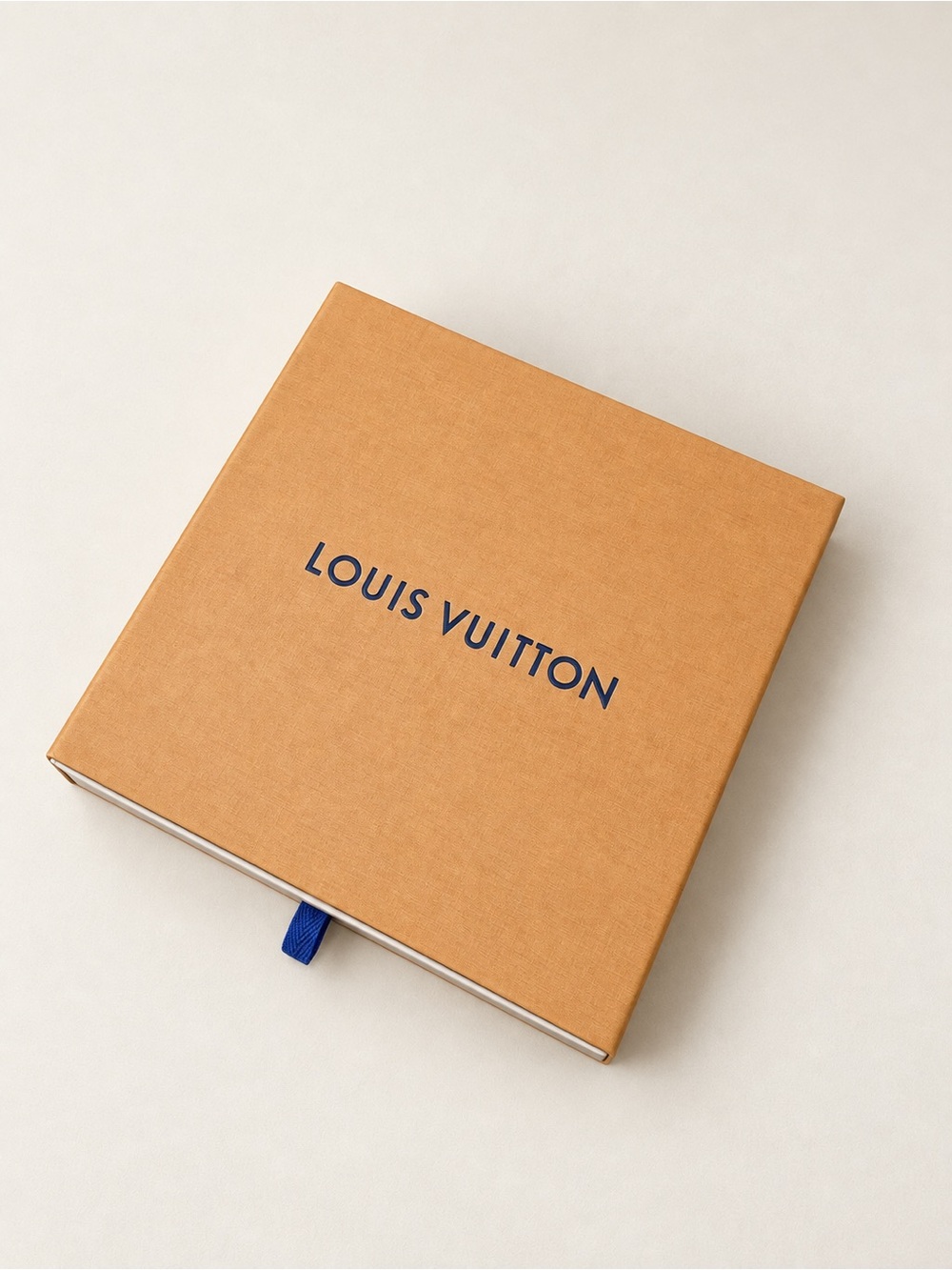 Louis Vuitton Tan Box with Blue Pull Ribbon - Women Accessories Phone Case